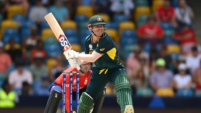 David Warner is playing some brilliant cricket. (Photo by Gareth Copley/Getty Images)