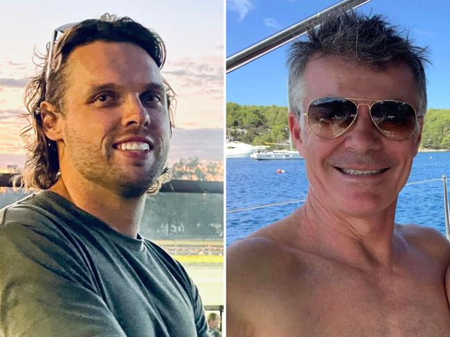 James Rose and Stephen Gale were killed in a plane crash over Port Phillip Bay. Picture: Supplied.