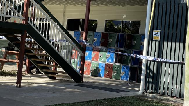 A fire caused damage at Bayside Christian College on Tuesday morning.