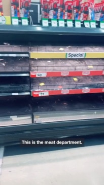 "Wait for it:" Supermarket bare apart from one telling section