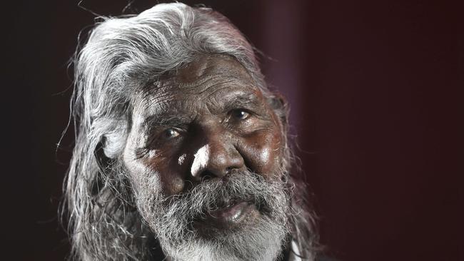 Gulpilil after receiving the state’s top arts honour, the Premier’s Award for Lifetime Achievement in 2019. Picture Dean Martin