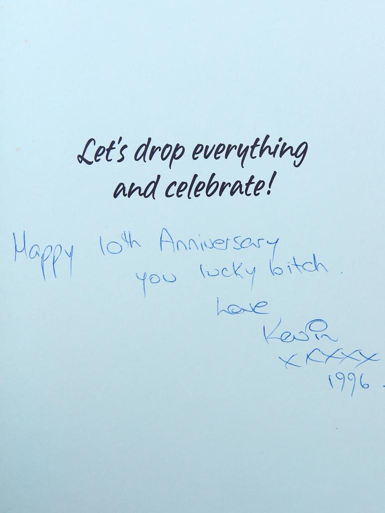 The inside of one of “Elise’s” birthday cards from former husband Kevin Steven Correll.