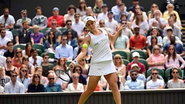 Ash Barty says a photo of Goolagong Cawley in Wimbledon’s women’s locker room helped inspire her. Picture: Supplied.