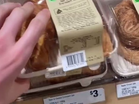 Woolworths worker shares cheese croissant review in TikTok video