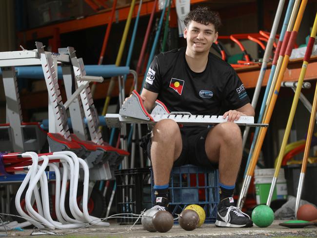 Temaana Sanderson-Bromley is a young athletics coach at Port Adelaide who works with Aboriginal athletes. Picture: Dean Martin