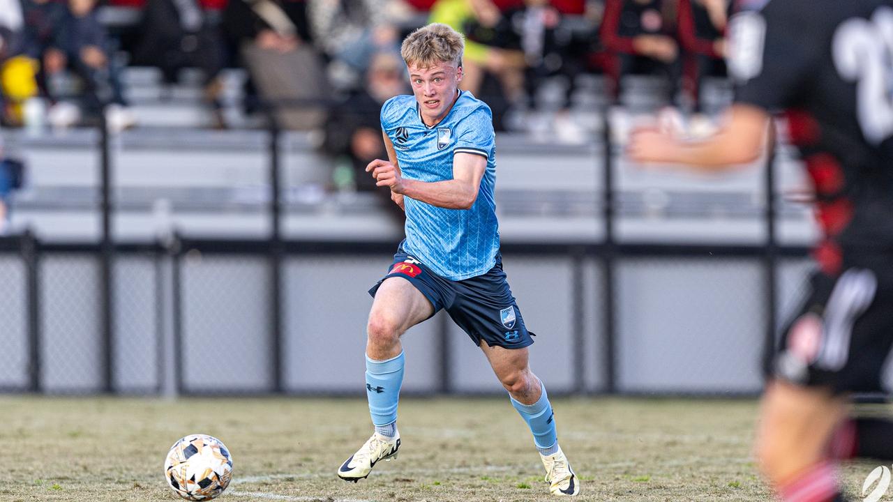 Oscar Fryer playing for Sydney FC NPL NSW 2024. Picture: Nielsen Images