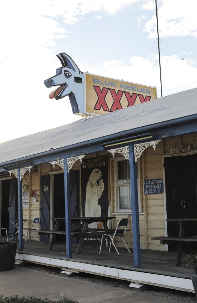 The Blue Heeler Hotel at Kynuna. Pic Mark Cranitch.