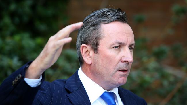 WA premier Mark McGowan. Picture: Colin Murty / The Australian