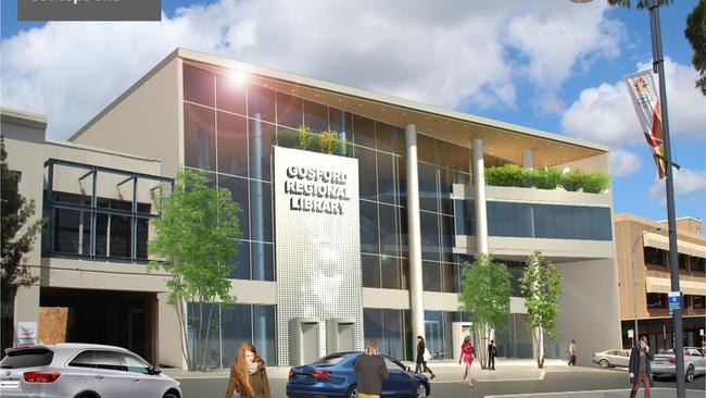 The confirmed concept design for the Gosford Regional Library