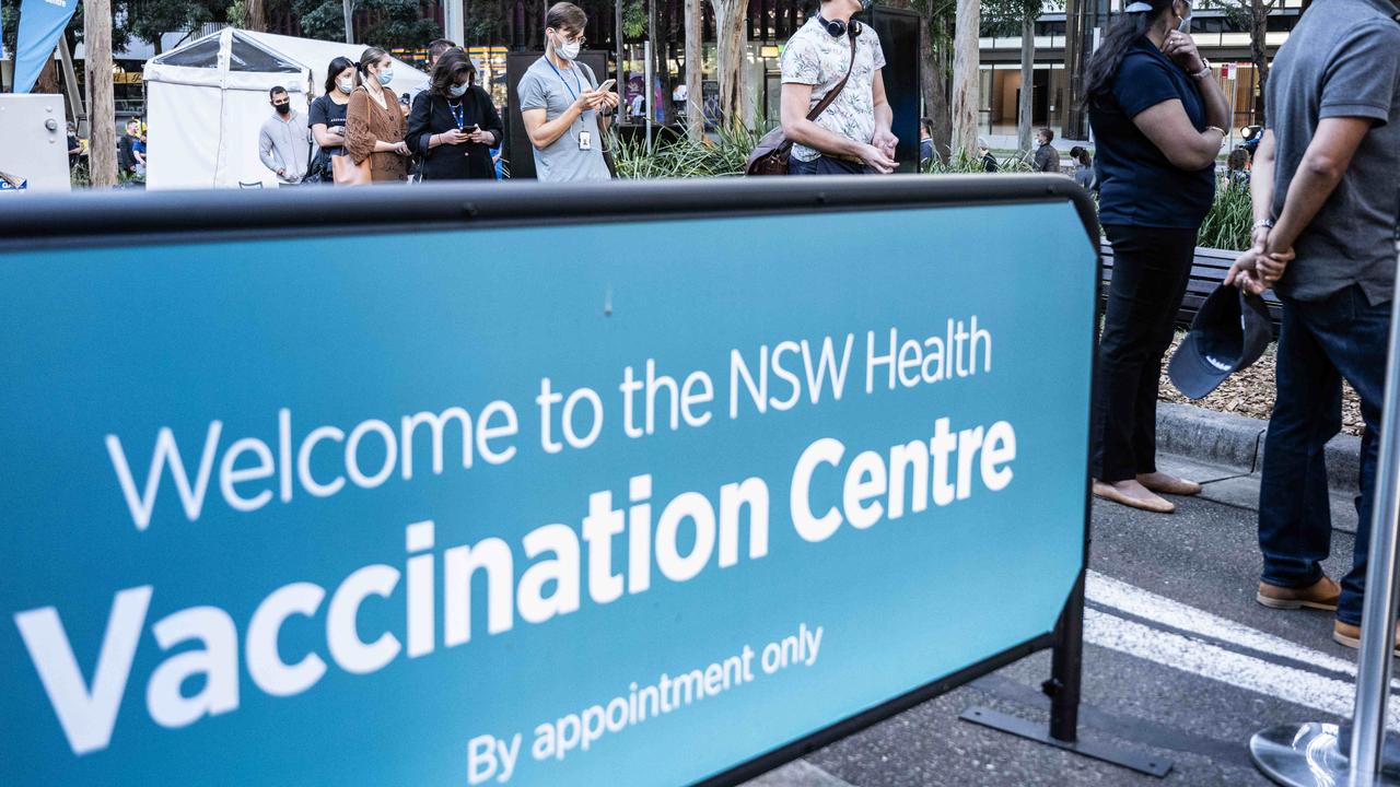 A vaccination centre in NSW will see plenty of traffic in coming months after substantial funding to continue the COVID-19 vaccination rollout. Picture: NCA NewsWire / James Gourley