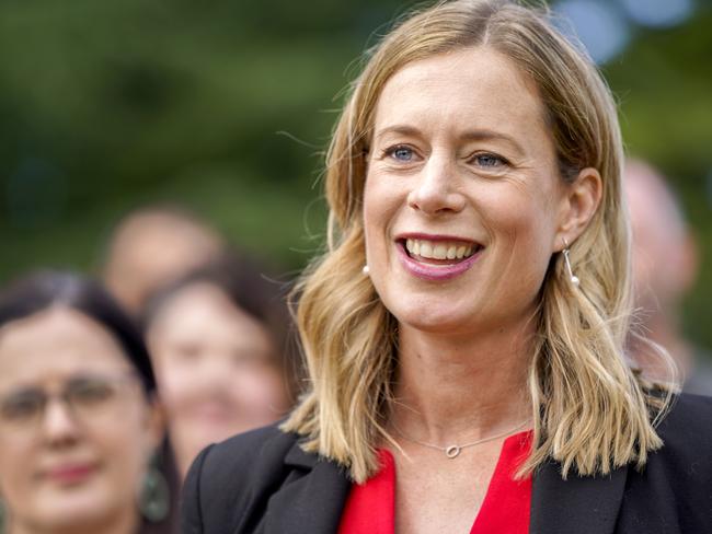 Rebecca White Labor leader announcing candidates for the state election in Launceston. Picture: Rob Burnett