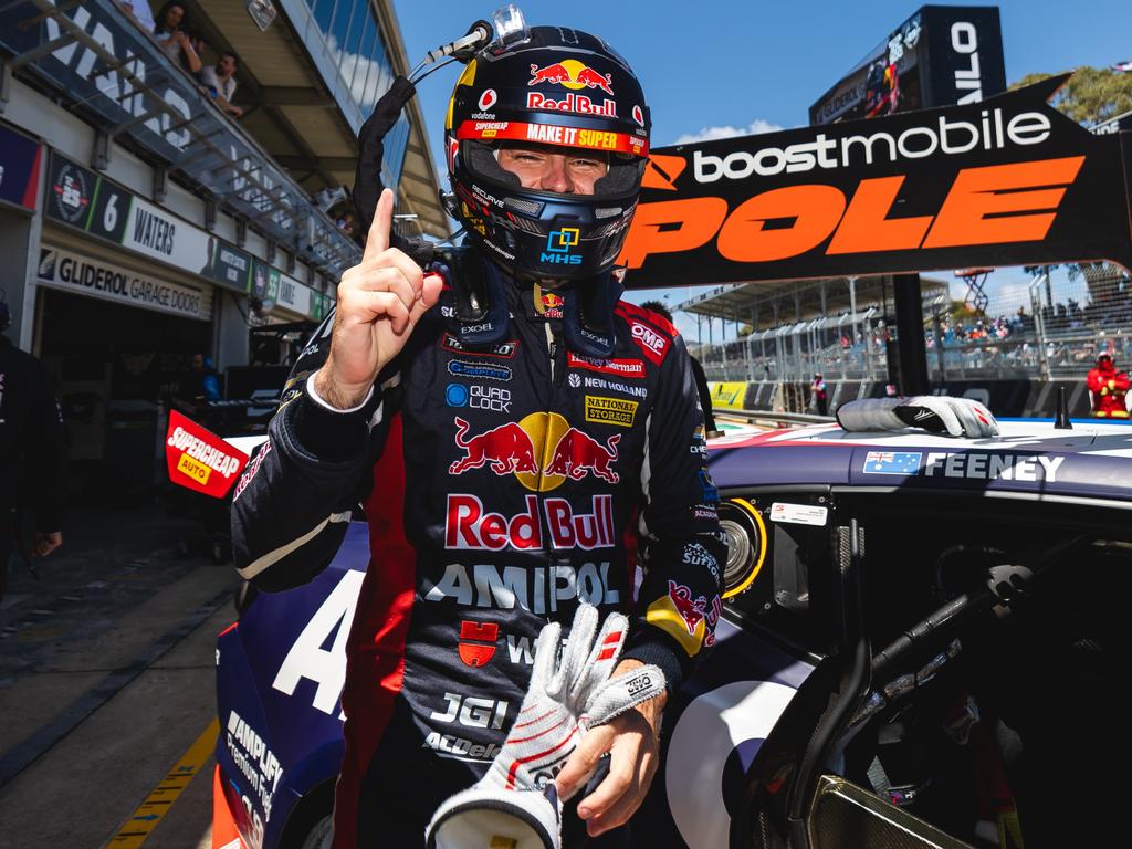 Broc Feeney claims pole at the Adelaide 500 season finale. Picture: Daniel Kalisz/Getty Images