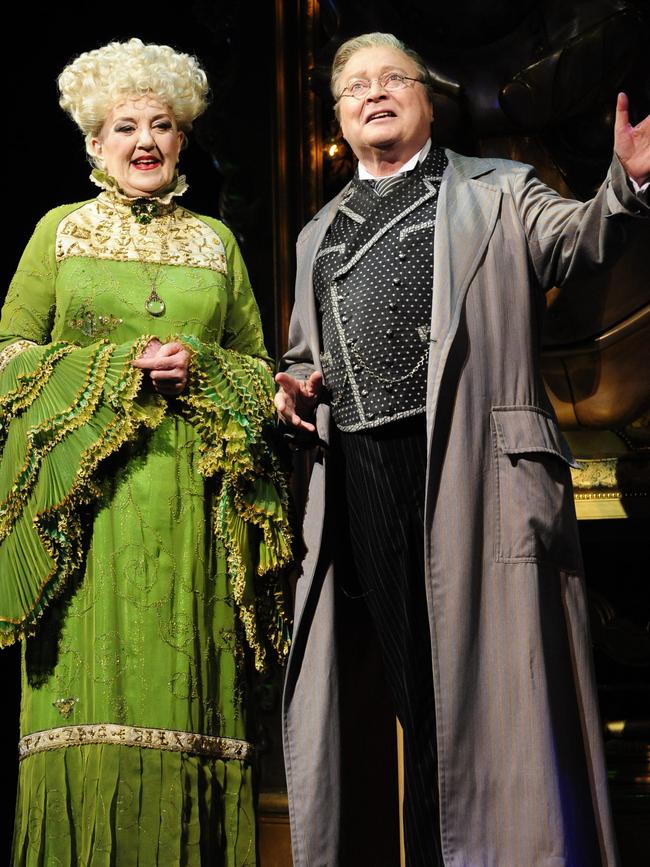 Maggie Kirkpatrick and Bert Newton in Wicked.