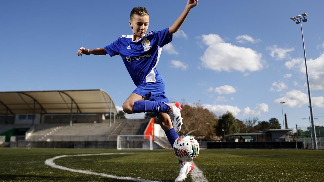 Sydney’s Cruz Cummins, 10, will represent Australia at the IBER Cup Tournament in the U12 team in Spain and Portugal from June 28. Picture: Jonathan Ng