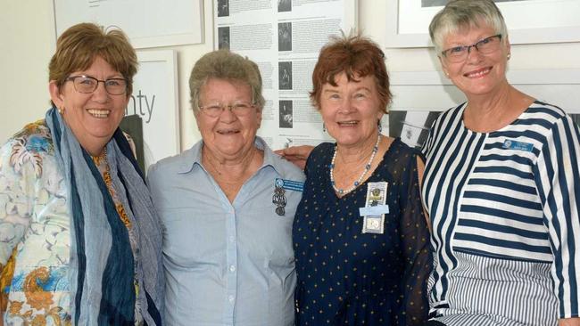 State vice-president northern region Marie Baulch, Port Curtis division/Gladstone branch's Heather Wieland AM; Urgangan branch's Jan Street and Capricornia/vice-president Emu Park Glenys Berry. Picture: Jann Houley