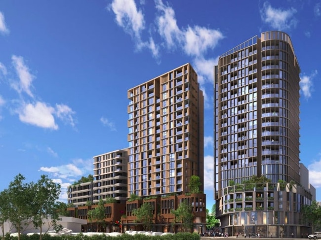 Computer generated image of approved development as viewed from the intersection of Durham Street and Forest Road facing east. Picture: Sutherland and Associates Planning