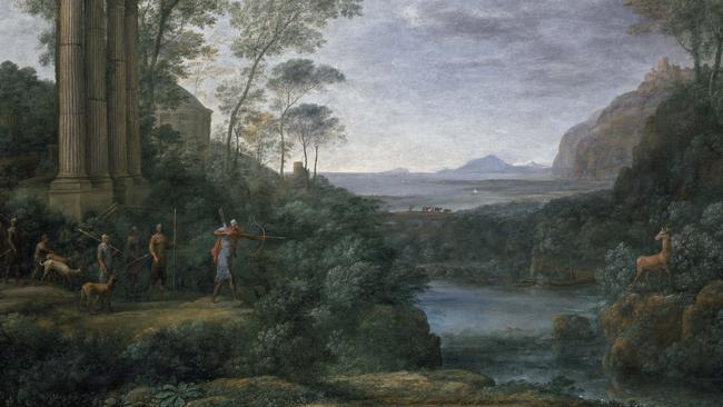 Detail of Ascanius shooting the stag of Sylvia by Claude Lorrain