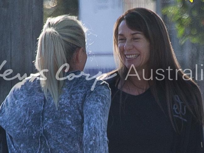 Yvettee Nikolic with Tania Hyett, who supported her throughout her trial. Picture: Matrix for News Corp Australia