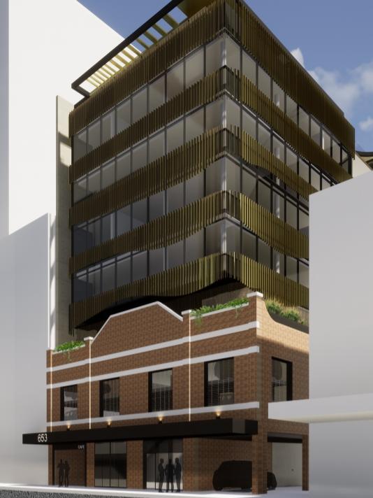 Artist Impression – development proposal at 653 Hunter Street, Newcastle West. Credit: Space Design Architecture (Council papers)