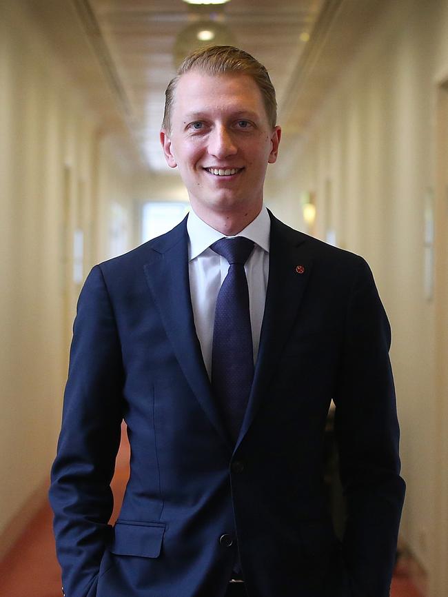 Senator James Paterson has put forward his own marriage bill. Picture: Kym Smith