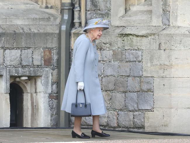 Queen Elizabeth II attends a military ceremony in the Quadrangle of Windsor Castle to mark her Official Birthday. Picture: Chris Jackson/Getty Images