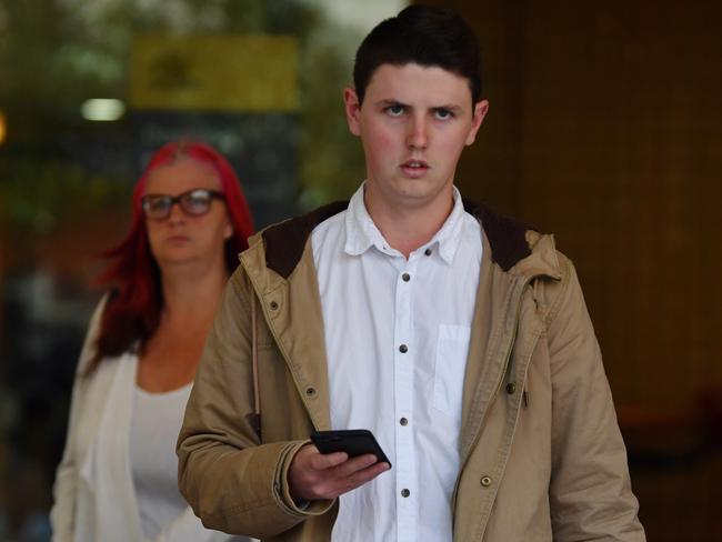 Council ranger Jarryd Gavin leaves the Downing Centre Local Court. Picture: AAP Image/Dean Lewins