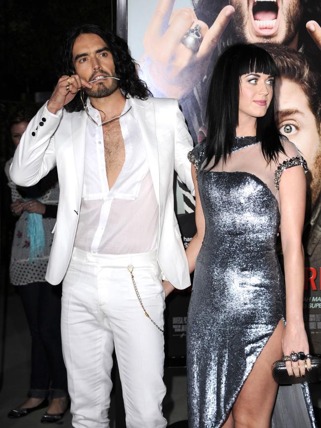 Russell Brand and ex-wife Katy Perry. Picture: Steve Granitz/WireImage