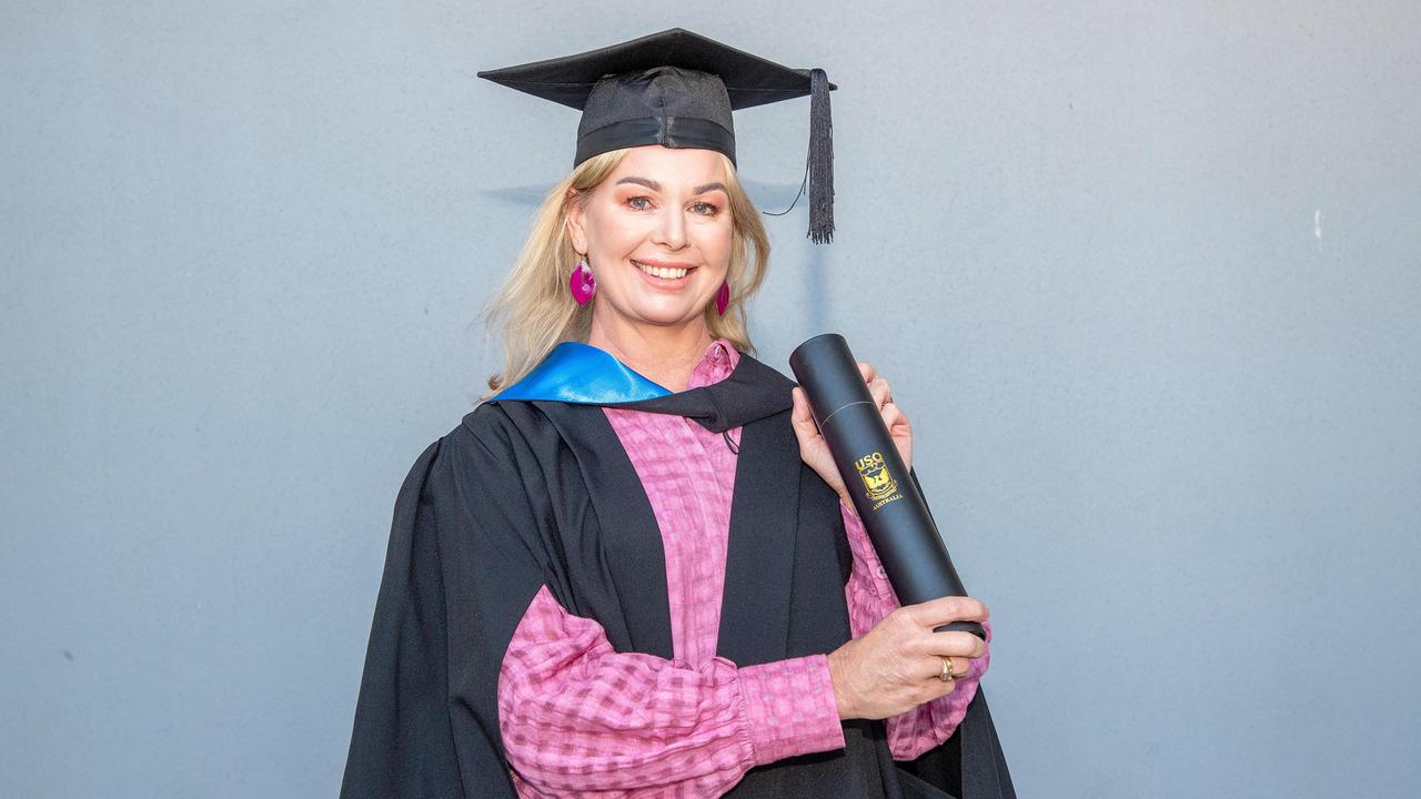 Donna Saunders graduates with a Bachelor in Nursing. UniSQ graduation ceremony at Empire Theatre, Tuesday June 27, 2023.