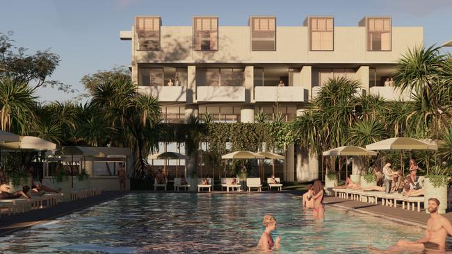 Renders of The Calile Hotel at Noosa.