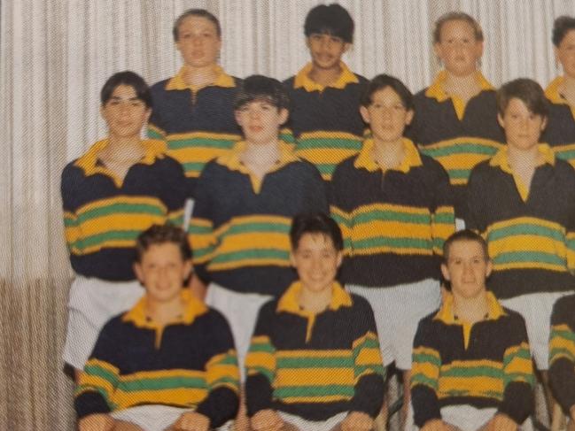 Damien Carew was in the under 14s rugby team.