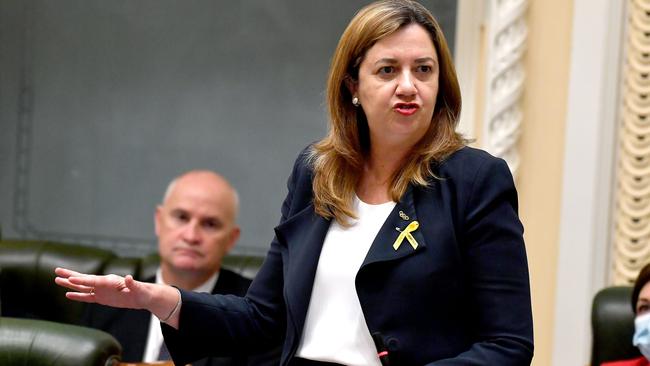 Premier of Queensland, Annastacia Palaszczuk. Picture: NCA NewsWire / John Gass