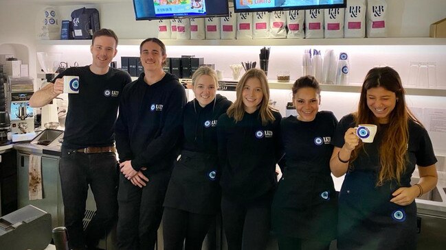 Staff at Kazzi Greek Beach in Balmoral. Picture: Supplied