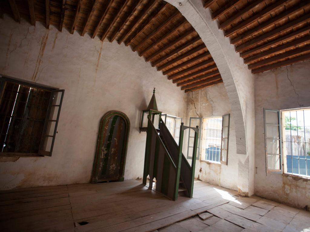 The interior of a mosque that had been left untouched for decades. Picture: Birol Bebek / AFP