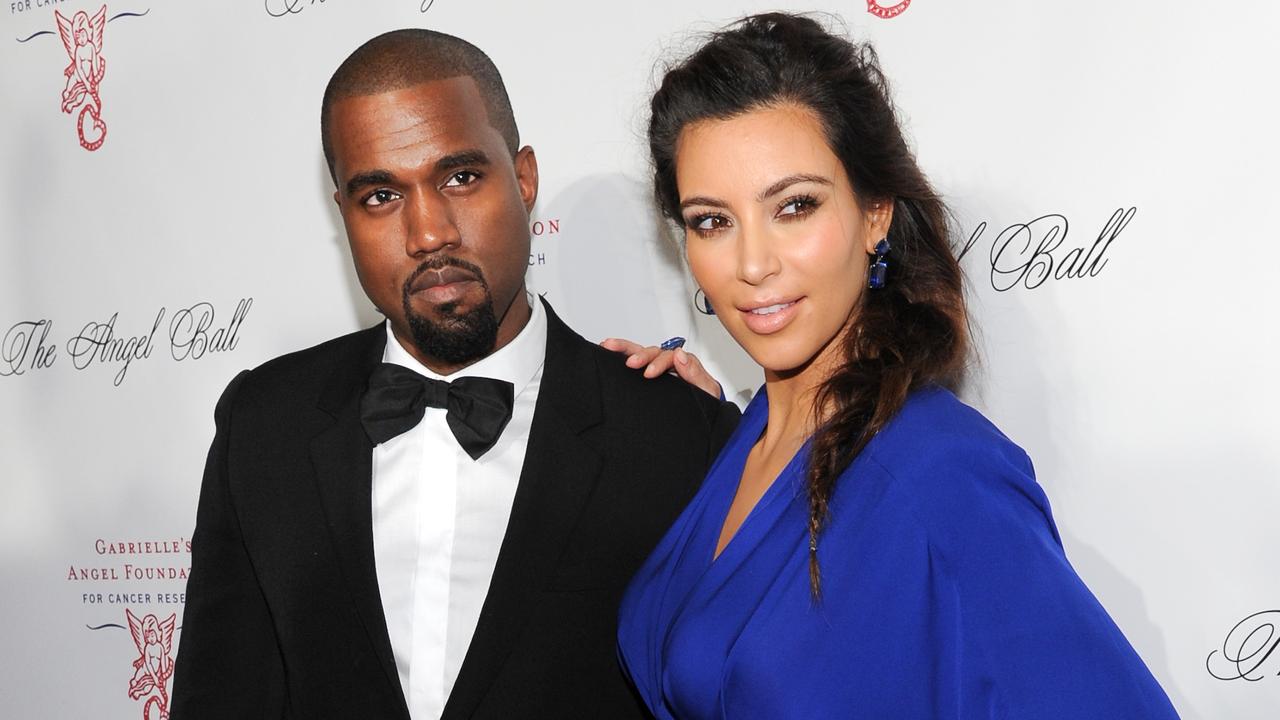 Kim and Kanye went public with their romance in 2012. Picture: AP Photo.