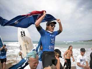 Micah Margieson, shown here winning the Australian junior title last year, is following in his famous father's footsteps. Picture: Supplied