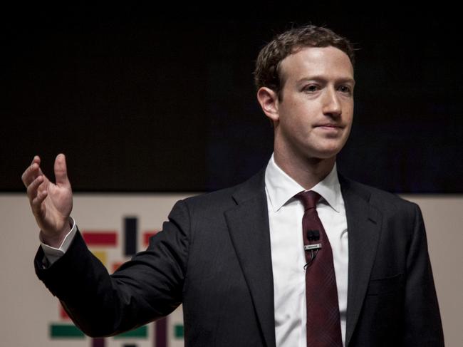 Mark Zuckerberg, founder and chief executive officer of Facebook Inc., speaks during the Asia-Pacific Economic Cooperation (APEC) 2016 CEO Summit in Lima, Peru, on Saturday, Nov. 19, 2016. APEC aims to create greater prosperity for the people of the Asia-Pacific by promoting balanced, inclusive, sustainable, innovative and secure growth and by accelerating regional economic integration. Photographer: Guillermo Gutierrez/Bloomberg via Getty Images