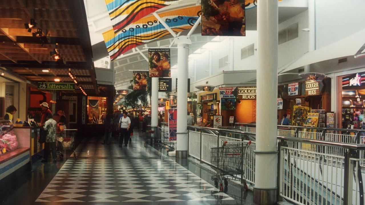 The 1990s interior of the shopping centre. Picture: Facebook