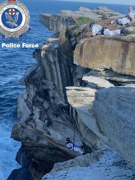 The teens jumped off a cliff at Mistral Point. Picture: NSW Police