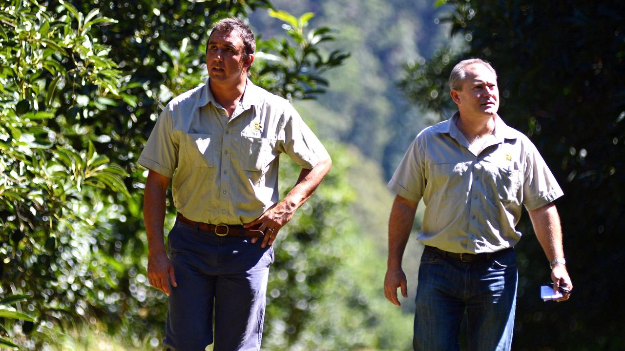 L-R Tom Silver, Avocado Grower and Regional Director of Avocados Australia with John Tyas, CEO of Avocados Australia. Photo Patrick Gorbunovs / The Northern Star