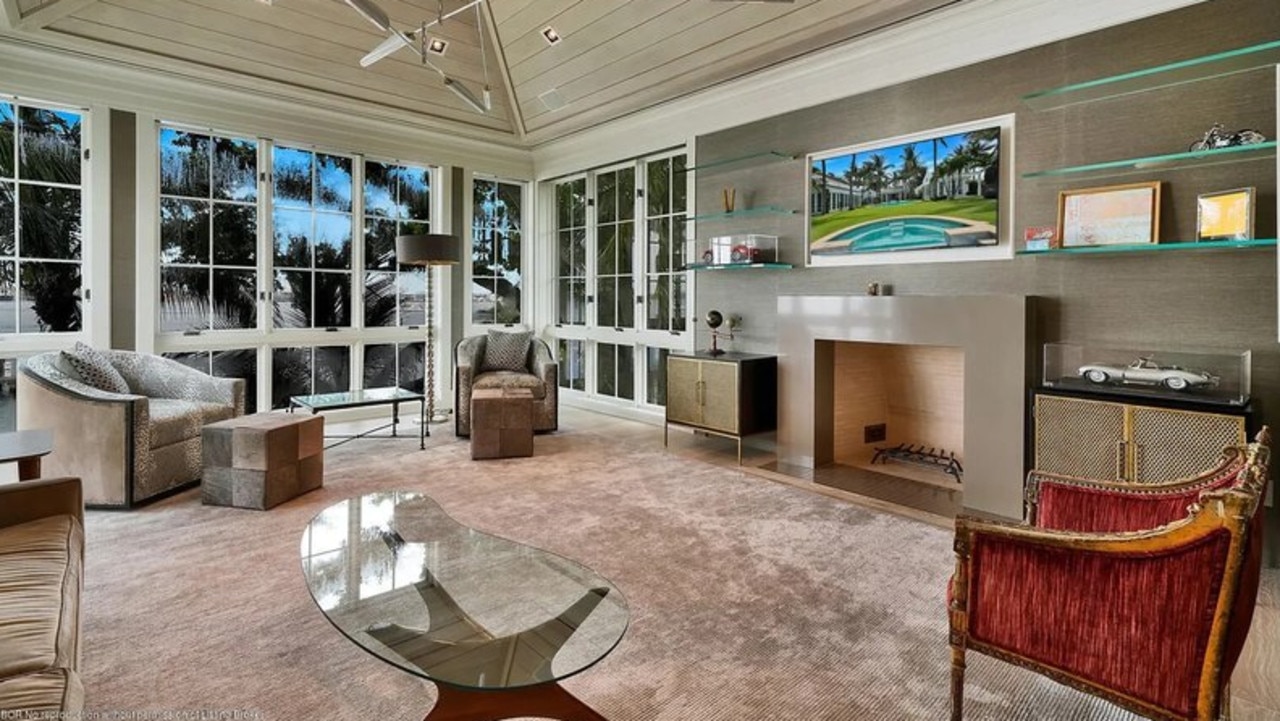 The layout includes a gym, wine storage, library, and a family room with a wet bar. Picture: Realtor