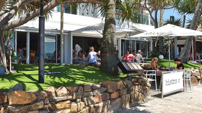 Bistro C restaurant, Noosa Heads. The restaurant over looks Noosa's Main Beach.