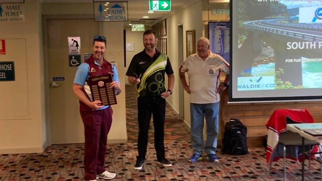 The South Pacific Carnival singles champion and Player of the Tournament, Albion Park’s Corey Thompson. Photo: Kevin Merrigan