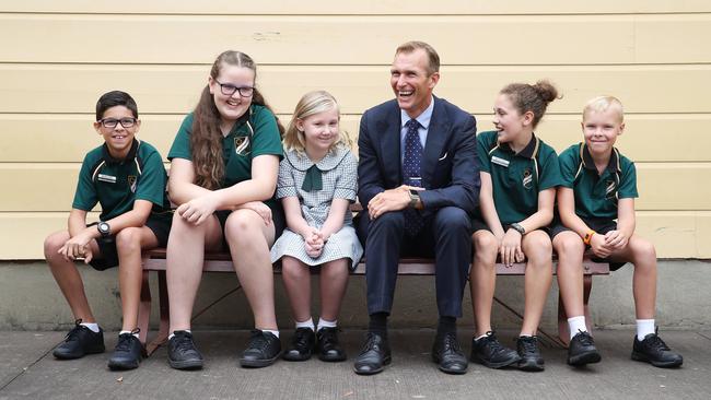 Education Minister Rob Stokes backflipped on his stance for a co-ed high school in Hornsby. Picture: David Swift.