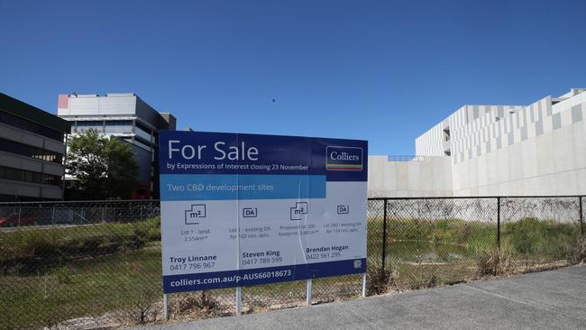 Vacant land on the corner of Little High St and Nerang St, next to the new Queen Street Village shopping centre. Picture Glenn Hampson