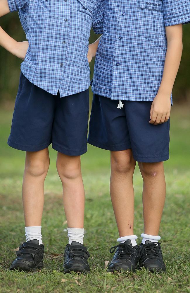 Girls at all NSW public schools will now be able to wear shorts and pants after the state overhauled its uniform policy. Picture: Jono Searle.