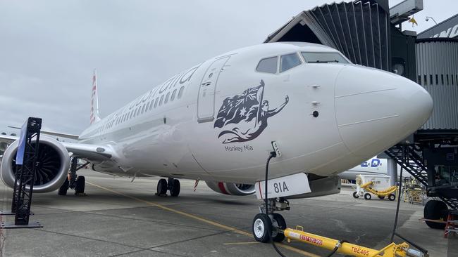 Virgin Australia's new Boeing 737 Max 8.