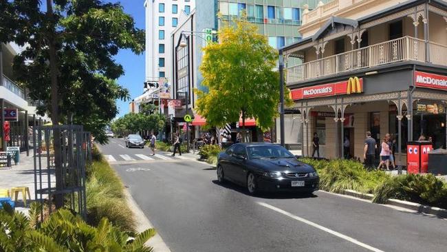 An artist impression showing Hindley St as a one-way street. Picture: Supplied