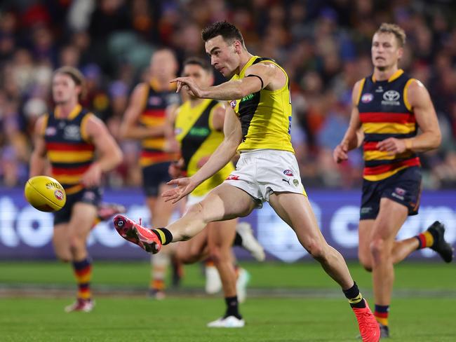 Richmond’s young players have given fans reason for optimism. Picture: Sarah Reed/AFL Photos via Getty Images