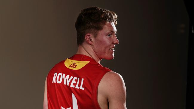 Number 1 draft pick Matthew Rowell of the Gold Coast Suns. (AAP Image/Scott Barbour)