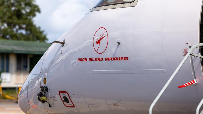 QantasLink Q400 aircraft named Horn Island. Picture: Qantas